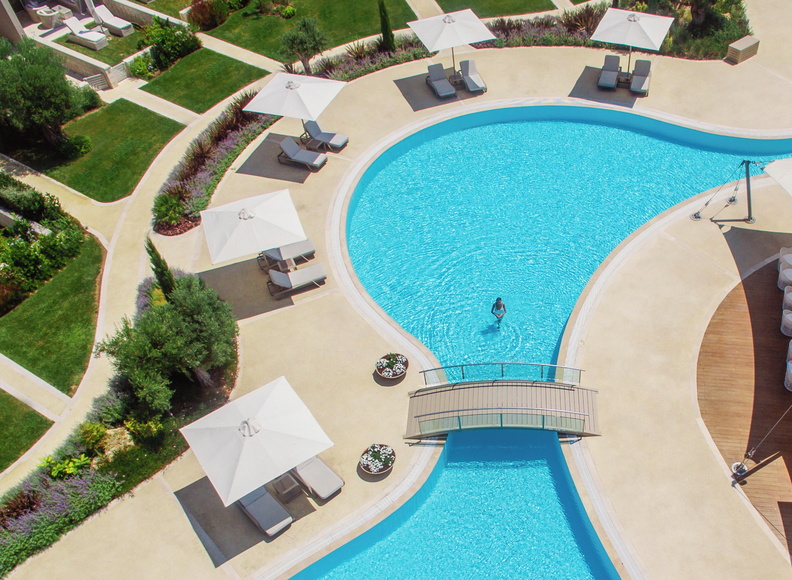 Tiara Holidays - Sani Dunes - pool aerial